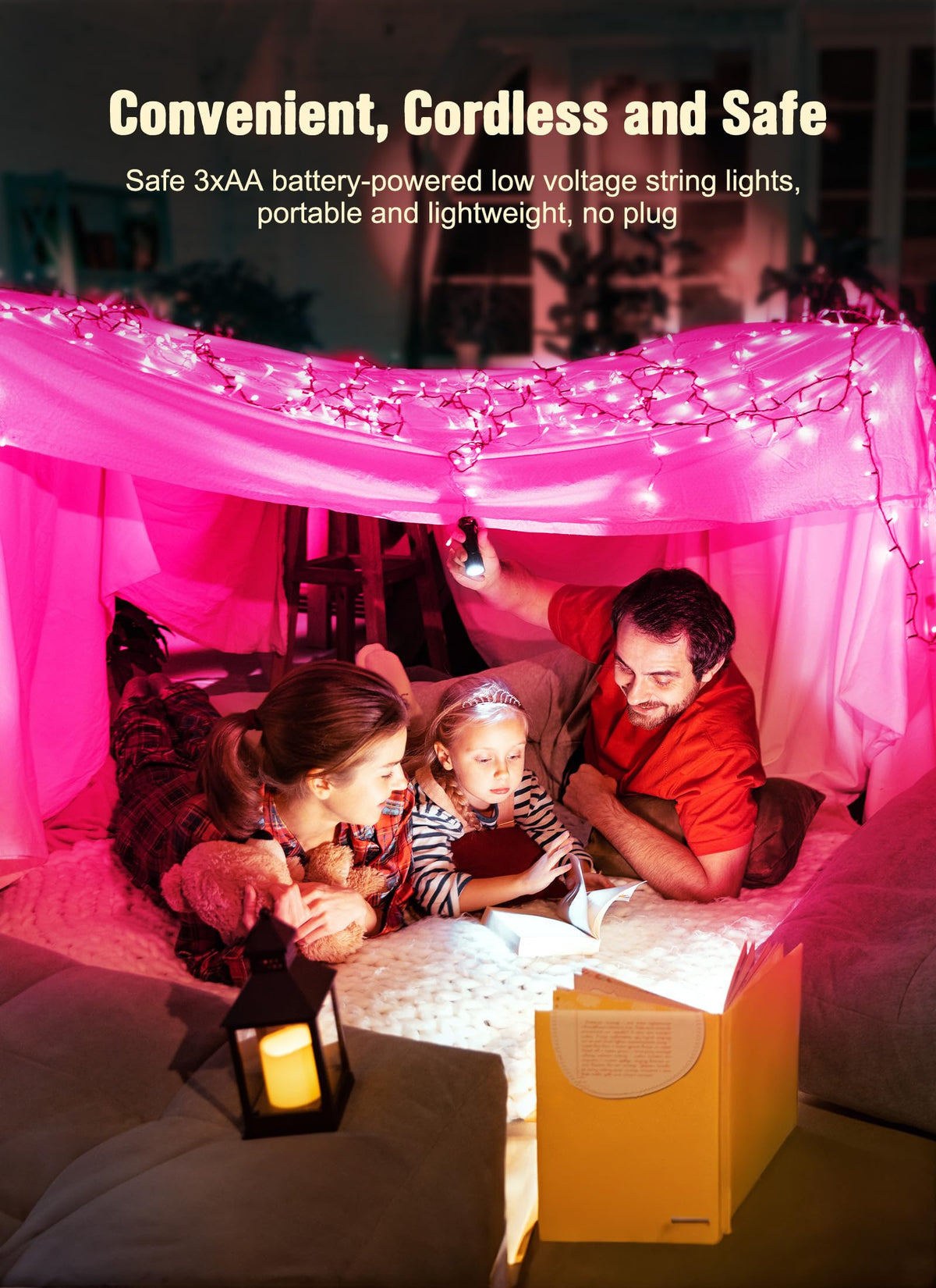 Brightown 8ft 20LED Battery Operated Christmas String Lights with Timer