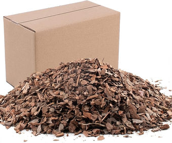 3qt Organic Orchid Potting Bark -Natural Mulch for Potted Plants, Root Development of Orchid Plants and Garden Soil Amendment Mix