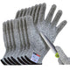 Cut Resistant Gloves, 4 Pairs of Food Grade Cut Resistant Gloves, Cutting Gloves for Kitchen, Oyster Shucking, Fish Fillet Processing, Carving Wood and Gardening(Medium)