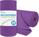 AIDEA Microfiber Cleaning Cloth Roll, 50PK, Reusable Paper Towels Tear Away Cloth, Microfiber Towels for Cars, Lint Free Cleaning Rags for House, Kitchen, Window, 11.5"×11.5", Purple