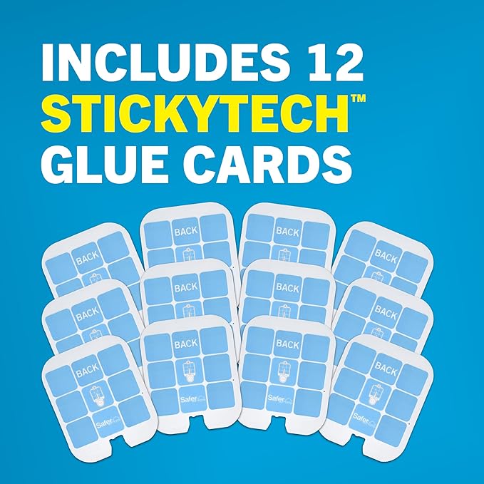 Safer Home SH512 Trap Refill Pack of Glue Cards for SH502 Indoor Fly Trap, 12 Count (Pack of 1)