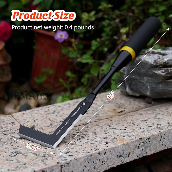 Garden Tool Set - Featuring a Heavy-Duty Stainless Steel Hand Cultivator, Transplant Shovel, Trowel, Crack Weeder, and Dandelion Weeder - The Ultimate, Unbreakable Gardening Gift