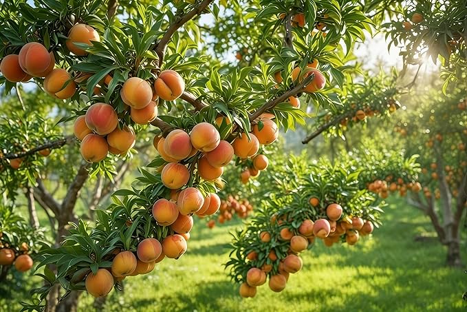 Organic Dwarf Peach Seeds for Planting Outdoor, 5pcs Perennial Organic Peachs Fruit Tree Seeds Sweet Edible Plants, Non-GMO Heirloom Sweet Juicy Fruits Plants in Your Home Garden