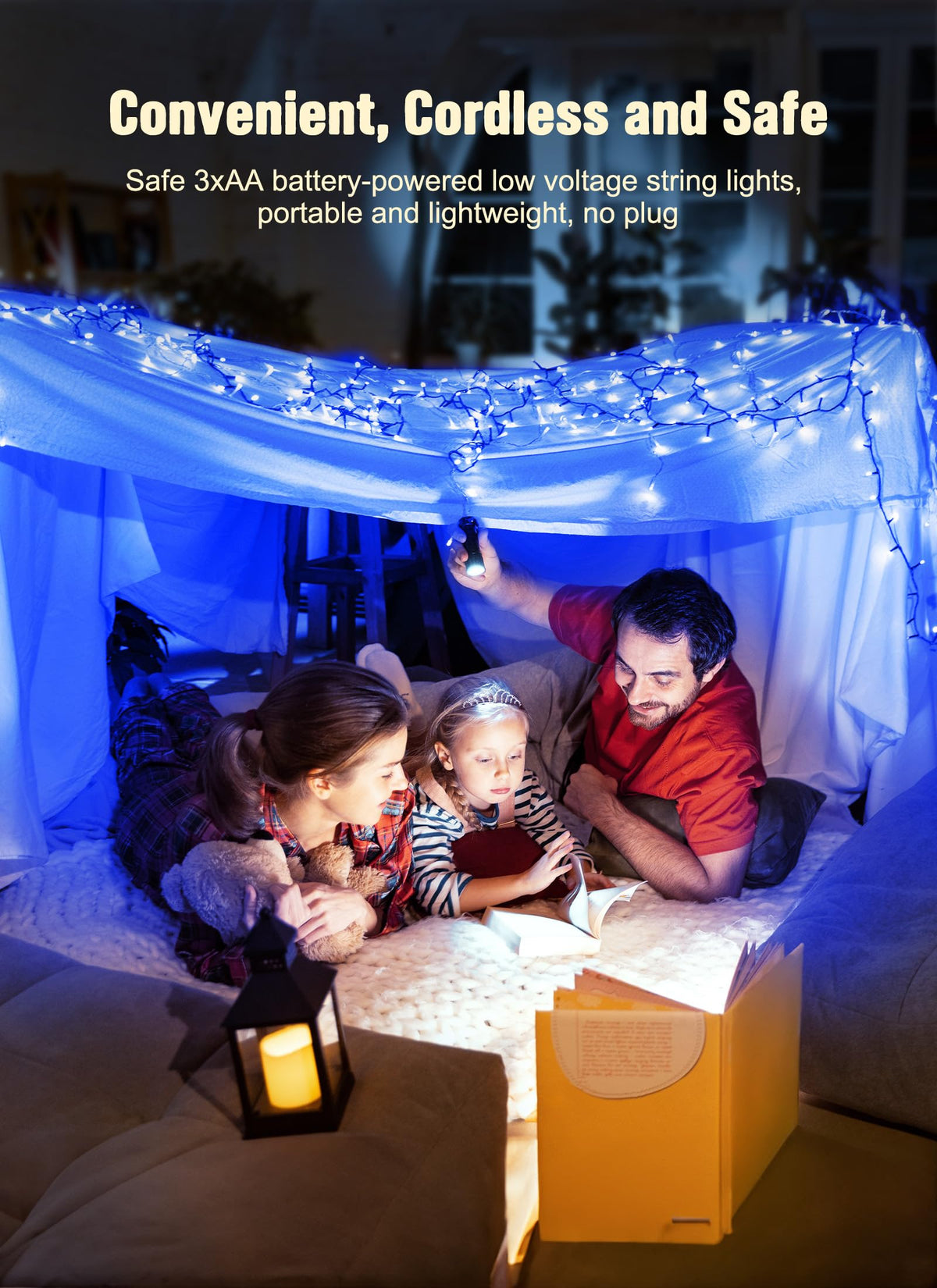 Brightown 8ft 20LED Battery Operated Christmas String Lights with Timer