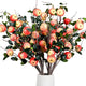 10 Pcs 35.43 Inches Artificial Branches Fake Apple Realistic Tall Apple Bouquets Tree Branch with Long Stem and Green Leaves Fruit Plant for Home Office Vase Filler Shop Decoration