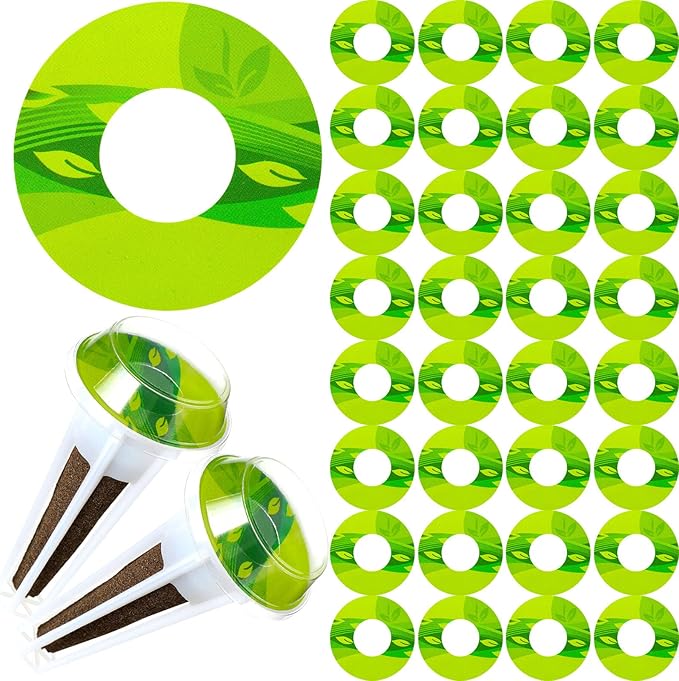 Jetec 200 Pieces Seed Pot Labels PVC Grow Baskets Stick Hydroponic Plant Label for Seedlings Seed Sticks for Understanding Plant Growth