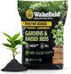 Wakefield Biochar Blend with CarbonBoost™ Technology – Enhanced Water & Nutrient Retention for Raised Bed Garden Soil - Ultimate Organic Potting Soil Mix for Vegetables, Gardens and Houseplants - 1CF