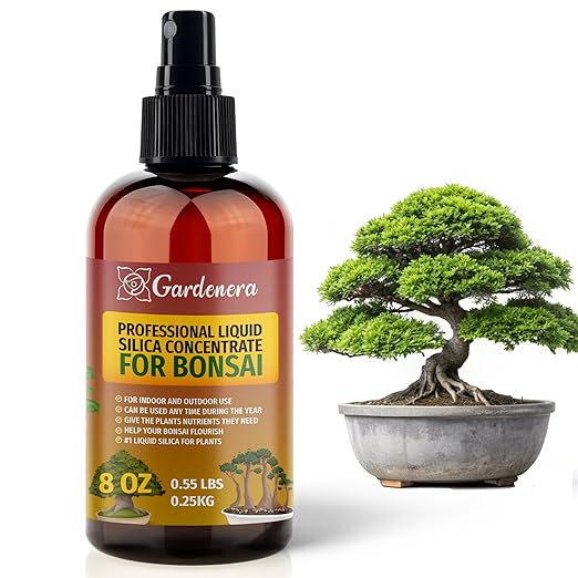 𝐒𝐔𝐏𝐄𝐑𝐈𝐎𝐑 Liquid Silica Boost Fertilizer and Supplement Spray for Bonsai Plants – Pre-Mixed, Ready-to-Use Liquid Silicon Plant Superfood Mist for Indoor & Outdoor Plants – 8oz