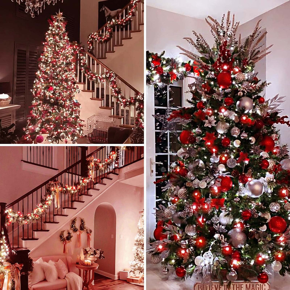 200 LED Connectable String Lights, 66FT Christmas Lights Outdoor Indoor