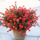 BCBLF Artificial Flowers for Outdoors, Faux Flowers for Outdoor planters, 12 Bundles Fake Flowers UV-Anti for Decoration, Outdoor Faux Plants, Orange+Red