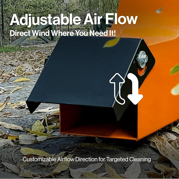 SuperHandy Tow-Behind Leaf Blower – 15HP Electric Start Gas Engine, 3000 CFM, 207 MPH Air Speed, Adjustable Airflow, Metal Impeller, Clevis Pin Hitch