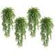 RECUTMS 4PCS Artificial Green Lavender Fake Hanging Ivy Plants for Outdoors