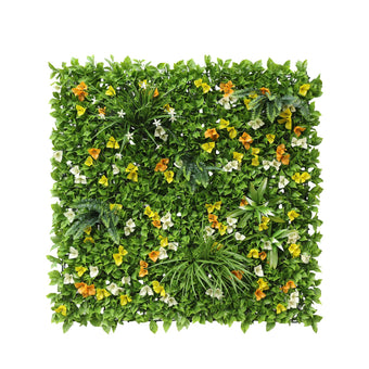 Windscreen4less 24 PCS 40"x40" Artificial Boxwood Panels Faux Plant Grass Green Wall Panel Decoration for Outdoor Indoor Garden Backyard (Style 6)