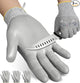 Dowellife 3 Pairs Level 5 Cut Resistant Work Gloves for Men and Women, PU Coated Breathable Gardening Gloves, Thin Flexible and Firm Grip for Mechanics and Fishing (Medium, Grey)