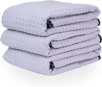 Chemical Guys Waffle Weave for Home & Auto Glass, Windows, Mirrors & More, Lavender (25 in. x 36 in.) 3-Pack