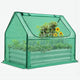 Quictent Raised Garden Bed with Cover Outdoor Galvanized Steel Planter Box Kit with Greenhouse Large Zipper Window Dual Use, 20pcs T-Type Tags & 1 Pair of Gloves Included 4x2.5x1 FT (Green)