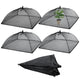 Sawysine 4 Pack Mesh Plant Cover Dome Tent Protector,17 X 17 Inch,Black