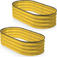 Plant & Plot Galvanized Raised Garden Beds Outdoor // 4×2×1 ft (2-Pack) Planter Raised Beds for Gardening, Vegetables, Flowers (Yellow) // Large Metal Garden Box