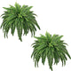 FOREST PRINCE 45" Fake Ferns, Realistic Large Artificial Bush Plants, 2 Artificial Boston Ferns with 59 Fronds for Outdoors Planter Indoor Home Garden Porch Decor