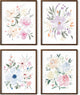 Bouquet Set Art Print Framed Walnut 16x20