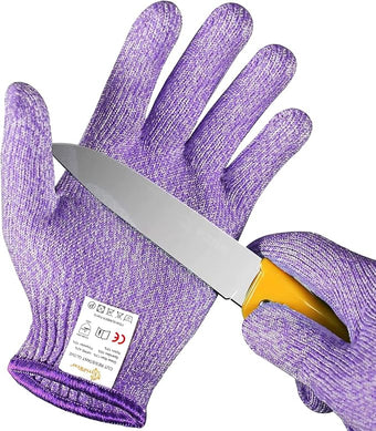 Evridwear Cut Resistant Gloves for Kids 7-9 Years, Level 5 Protection Cutting Gloves Food Grade for Cooking, Whittling, Wood Carving, Gardening and DIY