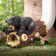 Elenon Bear Decorative Gutter Downspout Extension Statue, Animal Gutter Guardian Rain Downspout Extender, Garden Splash Block Outdoor Sculpture for 2" × 3" Down Spouts Decor