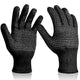 Sopito Heat Resistant Gloves with Silicone Bumps, Professional Heat Gloves for Hair Styling Curling Iron Wand Flat Iron, Black
