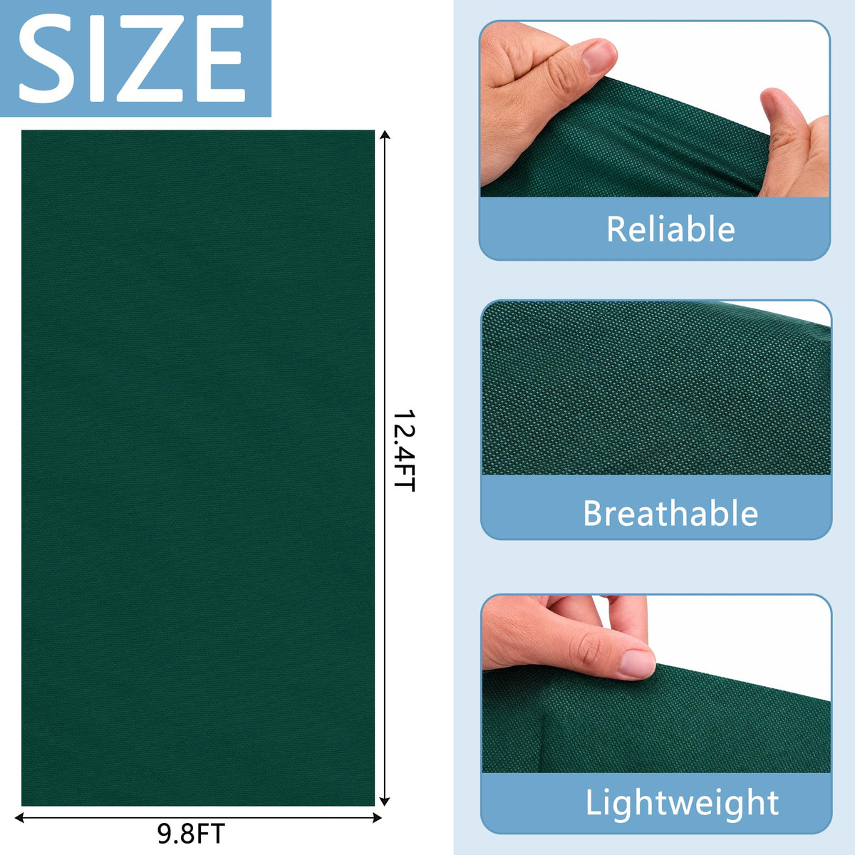 12.4x9.8 Ft Plant Covers Freeze Protection, Warm Winter Frost Cloth Blanket