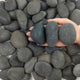 FANTIAN 5 lbs Black Stones Pebbles for Planters, 2-3 Inch Natural Decorative Black River Rocks for Outdoor Landscaping, Aquarium, Garden, Walkways, Fountain and Painting Rocks