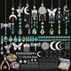 Worgree DIY Suncatcher Kit 460pcs Sun Catchers Making Supplies Art and Crafts for Adults Hanging Prism Sun Catcher with Crystals Ball Indoor Window Home Wedding Garden Festival Decor Gifts