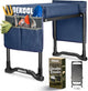 Garden Kneeler and Seat with Upgraded Wide & 3" Thick Kneeling Pad, Heavy Duty Garden Stool with 2 Large Tool Bags, Portable Bench for Weeding, Gardening Gifts for Women, Men, Seniors, Blue