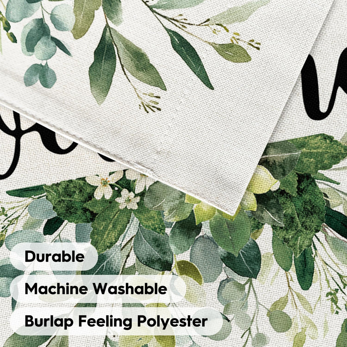 AVOIN colorlife Spring Summer Floral Welcome Garden Flag Outside 12x18 Inch