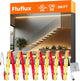 FluFlux COB LED Strip Lights 3000K, 330+LM/FT, 24V DC LED Tape Light with Strong VHB Backing, CRI 95, UL Listed, Cuttable, Linkable, Dimmable, 5W/FT for Bedroom, Kitchen, Cabinets (NO Power Supply)