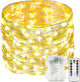 200LED 66FT Fairy Lights Battery Operated with Remote, 1 Pack Twinkle Lights Waterproof for Outdoor & Indoor, 8 Modes String Light Timer for Christmas Party Wedding Birthday Home DIY Décor(Warm White)