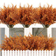 RECUTMS 12Pcs 13.8" Artificial Fall Plants Faux Outdoor Plants Fake Bushes