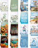 Bencailor 16 Pcs Winter Kitchen Towels Seasonal Holiday Hand Dish Towels Winter Snowman Gnome Soft Absorbent Vintage Tea Dishcloths for Spring Kitchen Bathroom Home Decor Gifts 16 x 24 Inch