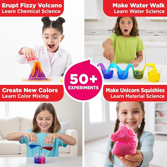 Doctor Jupiter Amazing Science Gift Set | Set of ‘Girls’ First Science Kit Starter’, ‘Brain Craft’ for Kids Ages 5+ | Birthday Gift Ideas, STEM Learning & Educational Toys for 5-6-7-8 Year Old Girls