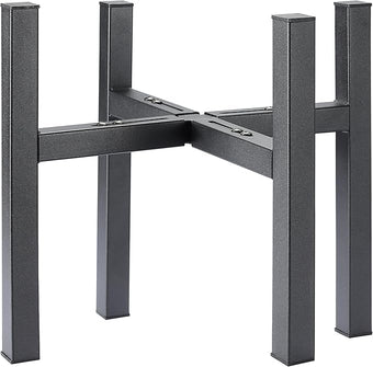 Metal Plant Stand for Large Plants, Adjustable Width Fits 10-12 Inch 14 Inch 16 Inch Pot,Outdoor Plant Stands for Indoor Plants Multiple Tall,Black Planter Stands for Patio and Window 1 Pack.­