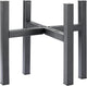 YueTong 2 Pack Indoor Plant Stand for Large Plants, Outdoor Plant Stands Fits 12-16 inch Pot,Adjustable Metal Heavy Duty Planter Stand(Matte Black)