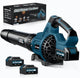 GEVEELIFE Leaf Blower Cordless, 650CFM & 3 Speed Levels, Electric Cordless Leaf Blower with 2 * 5.0Ah Battery Powered, Blowers for Lawn Care, Yard, Blowing Leaves, Dust, Snow