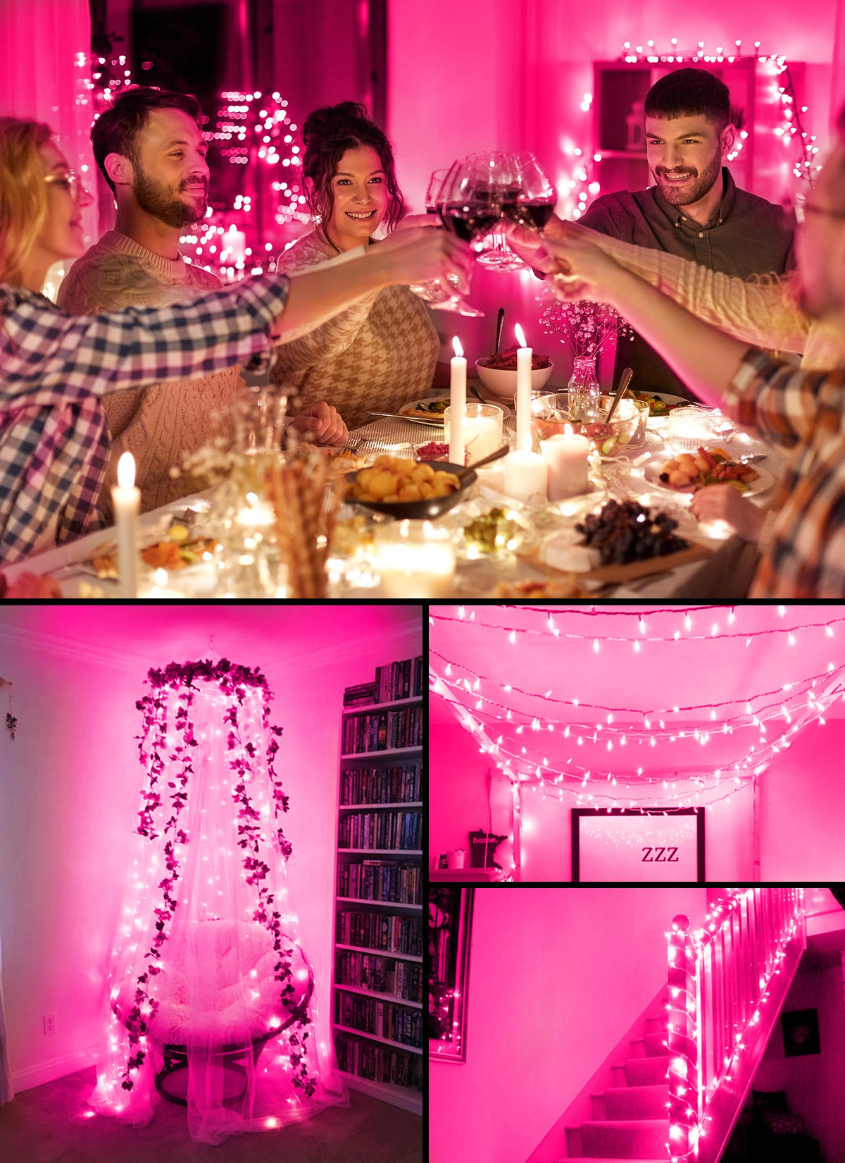 Brightown 8ft 20LED Battery Operated Christmas String Lights with Timer