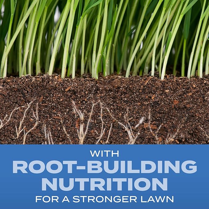 Scotts Turf Builder Grass Seed Sun and Shade Mix with Fertilizer and Soil Improver, Thrives in Many Conditions, 16 lbs.