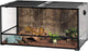 REPTIZOO Large Reptile Terrarium 120 Gallon, Tall & Wide Tempered Glass Reptile Tank 48" x 24" x 24" with Sliding Door Top Screen Ventilation & Anti Escape Lid, Full View