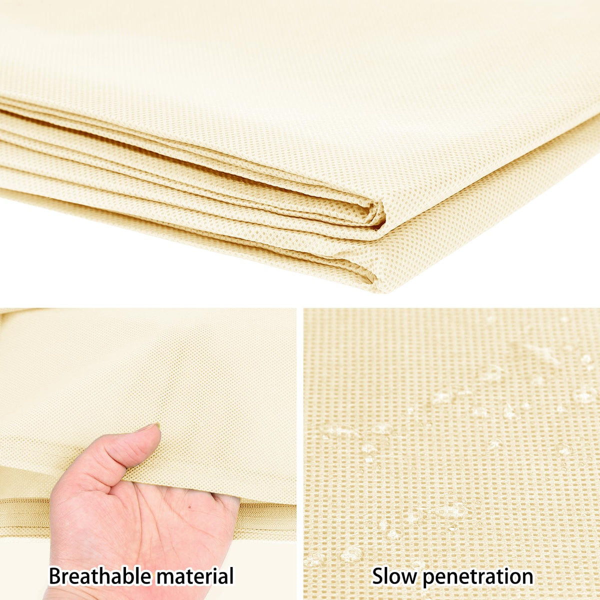 Homimp Plant Covers Freeze Protection, 4 Pack Frost Covers with Zipper Drawstring (31.5" x 47.3") Plant Protection Cover Bags for Outdoor Winter Frost Cold Weather Shrubs Trees Jacket Covers,Yellow