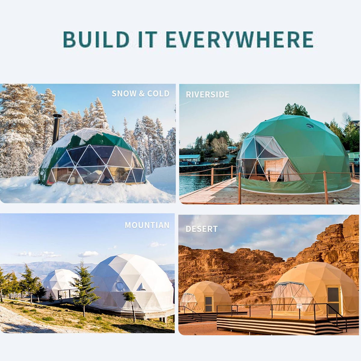 3.6M/12FT Bubble Tent Transparent Pop up Tent Camping Canopy Shelter Dome Greenhouse for Beach Party Outdoor