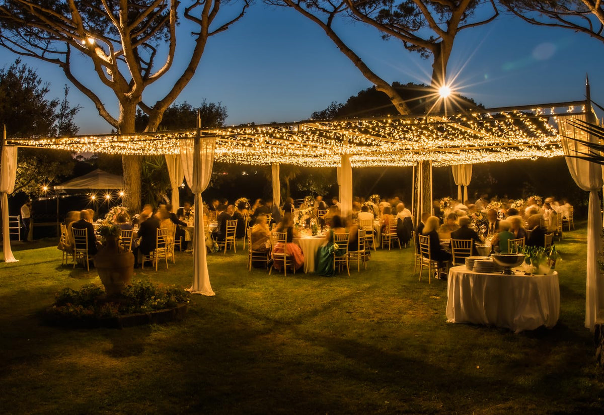 Solhice LED Curtain Lights Outdoor 50ft x10ft, 1000 LED Plug in Hanging String Lights Indoor Bedroom, Twinkle Light Backdrop for Outside Wedding Decor, Warm White (Not Connectable)