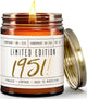 75th Birthday Gifts for Women - 'Limited Edition 1951' Soy Candle, w/Champagne on Ice I 75th Birthday Gift for Her Ideas I 9oz Reusable Jar, 50Hr Burn, Made in USA