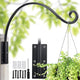 Lifyzoon Heavy Duty Plant Hanger Bracket (22"/Black) Outdoor Hand-Forged Hanging Plant Bracket Durable and Stable Bird Feeder Hanger