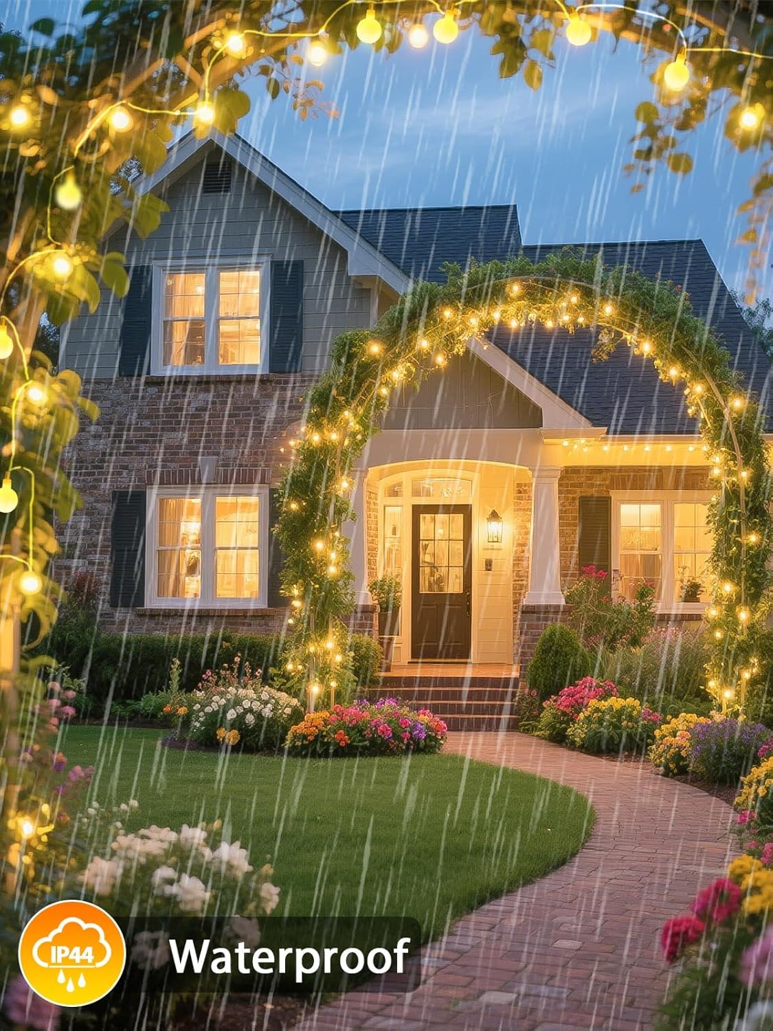2PK 400LED 152FT Connectable Globe String Lights Indoor, Classroom Lights