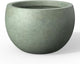 Kante 19.9" Dia Round Concrete Planter, Outdoor/Indoor Large Bowl Plant Pots with Drainage Hole and Rubber Plug for Garden Patio Balcony Home, Mint Green